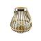 Rustic Chic Pear Shaped Rattan Candle Holder Lantern with Handle